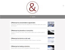 Tablet Screenshot of differenzatra.it